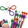 Yousheng 5/10Pcs Halloween Stretchy String Sensory Toy Pumpkin Witch Ghost Skull Stretchy Noodle Stress Anxiety Relief TPR Elastic Rope Fidget Toy