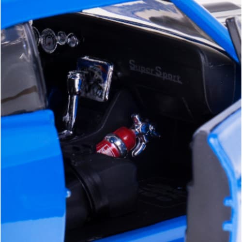 Maisto 1/24 Scale Chevrolet Chevelle SS 396 1966 Blue Custom Classic Muscle Diecast Model Car (Finished Product) 31333