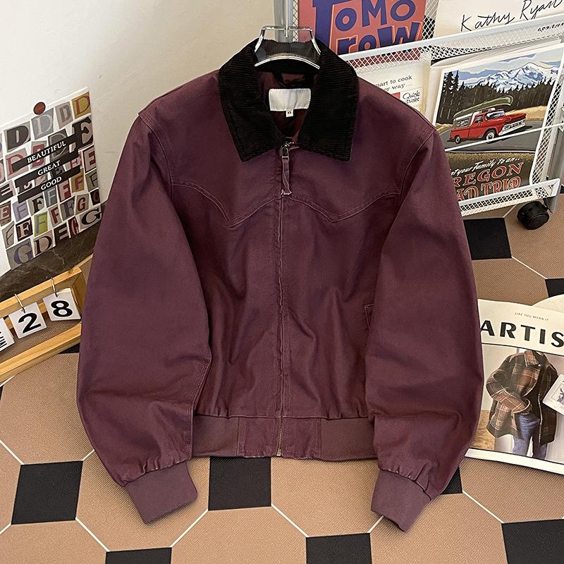 

Мужская американская куртка карго Мужская весенне-осенняя новая ретро свободная мотоциклетная куртка куртка-бомбер 2XL