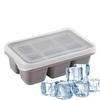6 Grid Ice Tray Square Big Ice Molds Flexible Easy Release Whiskey Iceblock Maker Stackable Kitchen Gadget For Home Studio