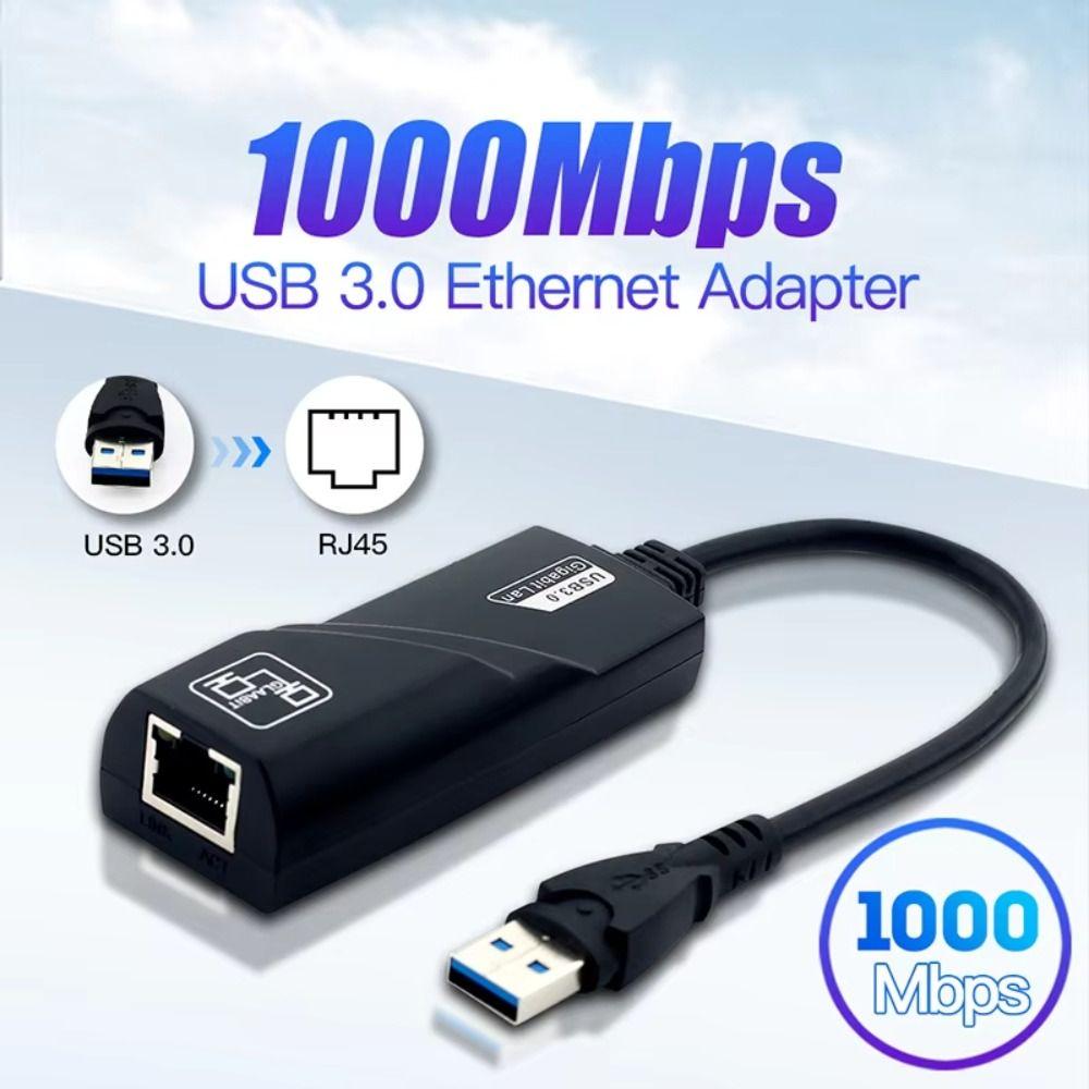 Wi-fi Dongle Network Card USB to LAN Antenna 1000Mbps USB Wifi Adapter Freely-rotating 3.0 Gigabit USB Ethernet Adapter