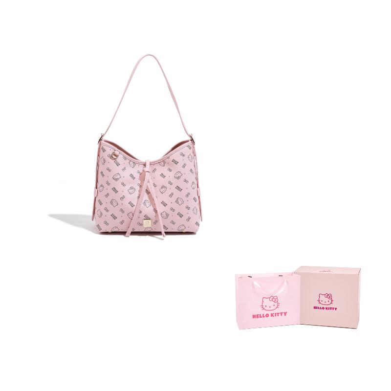 New Sanrio HelloKitty Hello Kitty PU Shoulder Bag Regular Women's Pink/Brown/Milk Tea SHHF41494