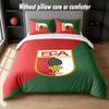 FC Augsburg FC Design Bed Bedding Set 1 Duvet Cover + 2 Pillowcases Soft Breathable Household Bed Linens