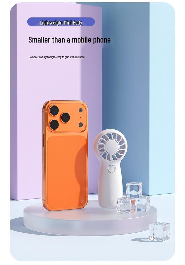Portable Mini Handheld Smart Fan with Digital Display
