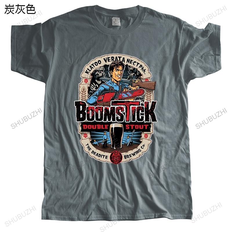 Fashion Brand T Shirt Mens Evil Dead Boomstick Mens Short Sleeve Tshirt Pure Cotton Round Collar Anime In 2016 Latest Style
