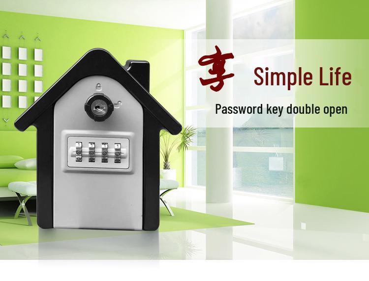 Dual-Access Combination Lock Key Box for Homes & Construction Sites