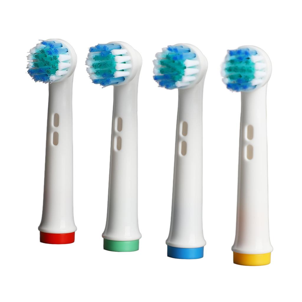 4pcs Electric Toothbrush Replacement Heads More Plaque Removal Rounded Bristles Gentle Efficient Clean Teeth for EB17-X Heads