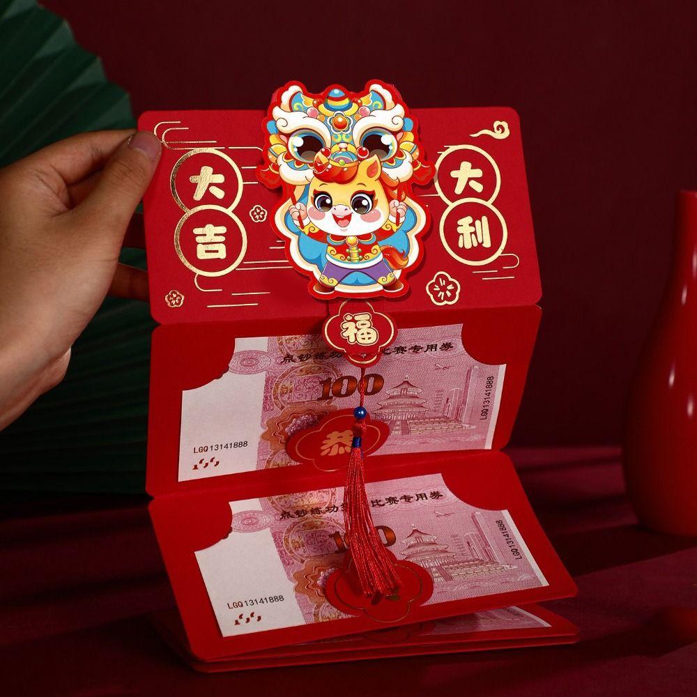 Traditionelles Neujahrsgeldbeutel 2026 Jahr des Pferdes Glücksgeldbeutel Frühlingsfest