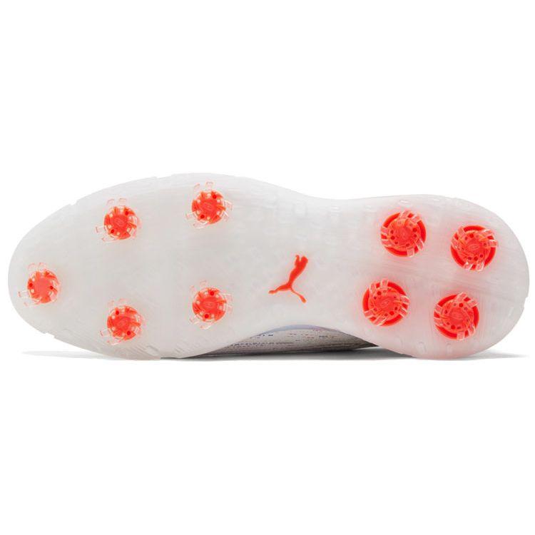 Puma Proadapt Spectra Cushioning Low Top Golf Shoes Men Golf Shoes White Blue Orange 195694-01