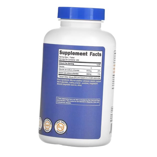Natriumchlorid, Sodium Chloride 1000, Nutricost  240 Tabletten (36647019)