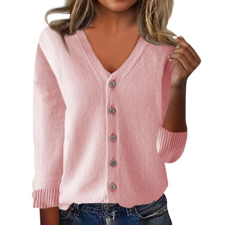 Women Casual Long Sleeve Knit Cardigan Loose Fit Fashion Top Jacket