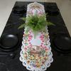 Little Chick Easter Table Flag Tulip Flower Anti Slip Rabbit Dining Table Cloth Oil-resistant Waterproof Table Cover Home Decor