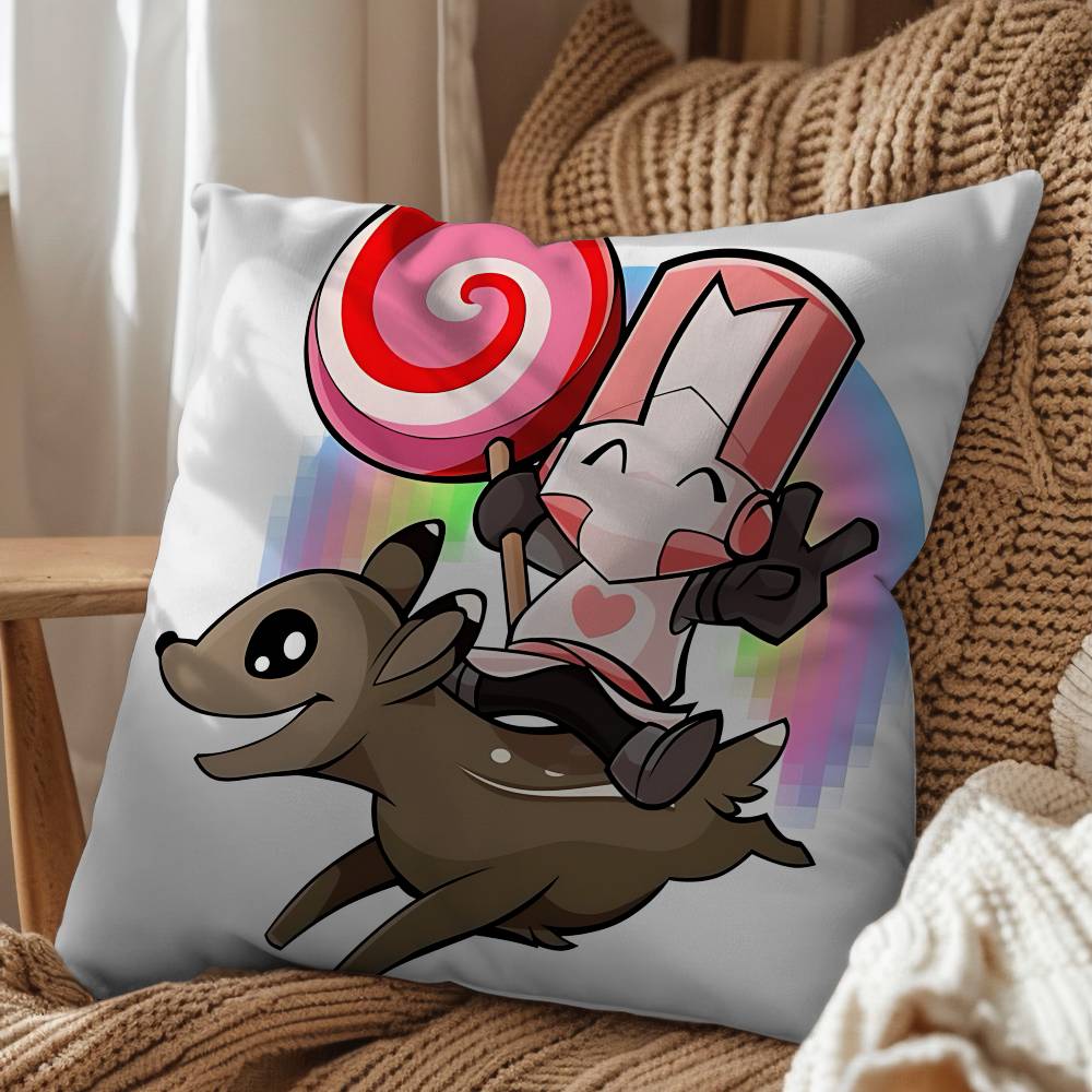 Art Cute Cool Castle Crashers Pillow Cover Living Room Sofa Cushion Cover Bedroom Room Bed Pillow Cover Home Decoration