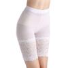 Women's Ice Silk White Safety Short Pants Anti Slip Shorts Under Skirt Thin Lace Underwear Plus Size Non Roll Hem
