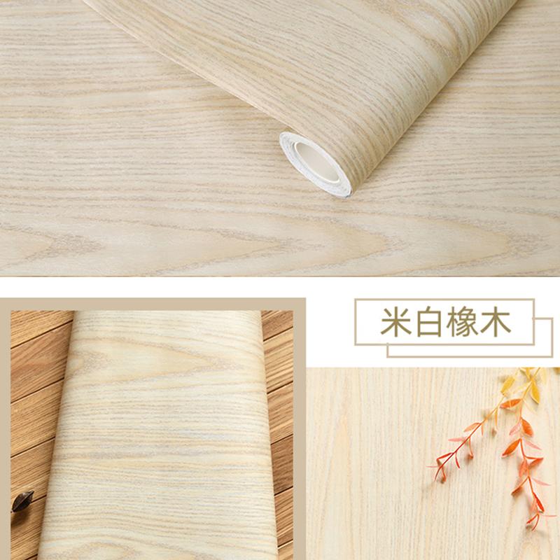 Waterproof Wood Vinyl Wallpaper Roll Self Adhesive Decor Contact Paper Doors Cabinet Desktop Modern Furniture Decorative Sticker
