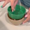 Snack Bowl 2-in-1 Nut Snack Organizer For Candy Double Layer Storage Organizer 3D Printed Decorative Serving Dish For Desktop