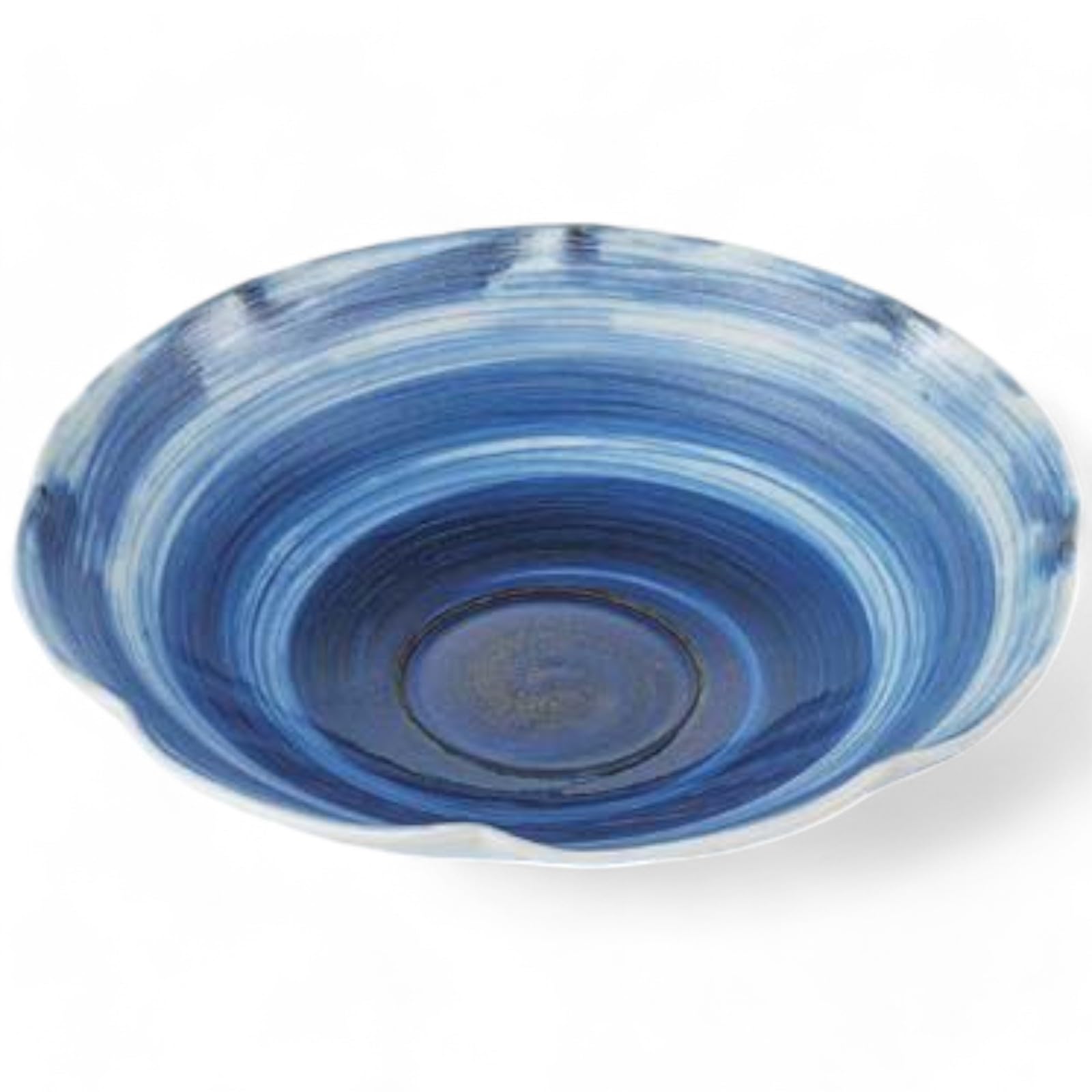 Такумифу Арита Варе Тарелка 16 см с готической серебряной отделкой, Мелкая миска «Кольцо-цветок», Сделано в Японии