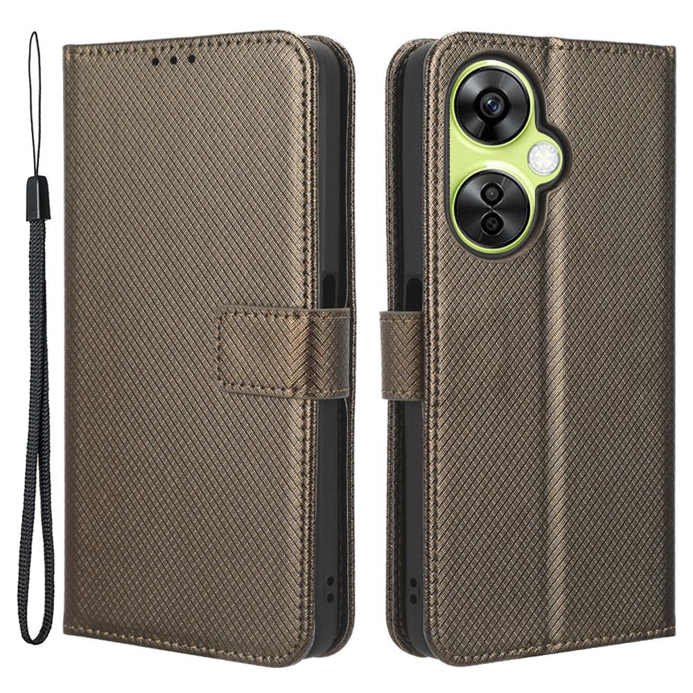 For OnePlus Nord CE 3 Lite 5G/Nord N30 5G Phone Case Wallet Stand Diamond Texture Phone Leather Cover