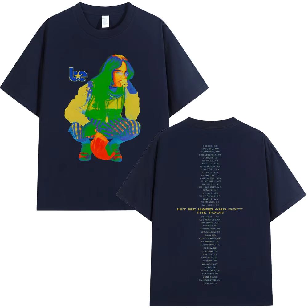 Heißer Verkauf Hit Me Hard and Soft Tour 2026 Merch T-Shirt Geschenk für Fans Herren Damen Mode Hip Hop T-Shirts Weicher Baumwollstoff Vielseitig für den täglichen Look