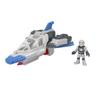 Figurine D'action - FISHER PRICE - Disney Pixar Buzz l'Eclair - Buzz Et Son Vaisseau - Mixte - Dès 3 Ans