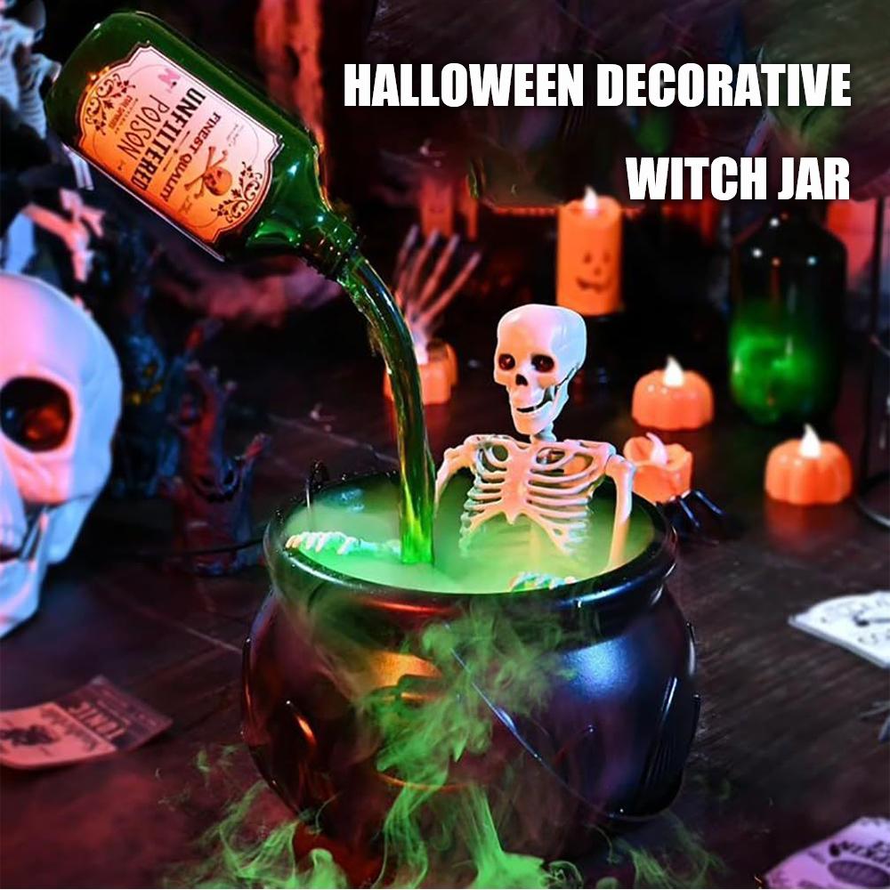 Halloween Dekoration Schwarze Zaubererschale Magische Schwebeflasche und Diffusor Heimbar Magische Party Horror Skelett DIY Requisiten Halloween