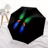 Colorful Butterfly Wings Phone Wallpaper BackgroundUmbrella, Cute Umbrella with Cute Design, Portable 3-Fold Compact Umbrella for Men & Women, Valenti