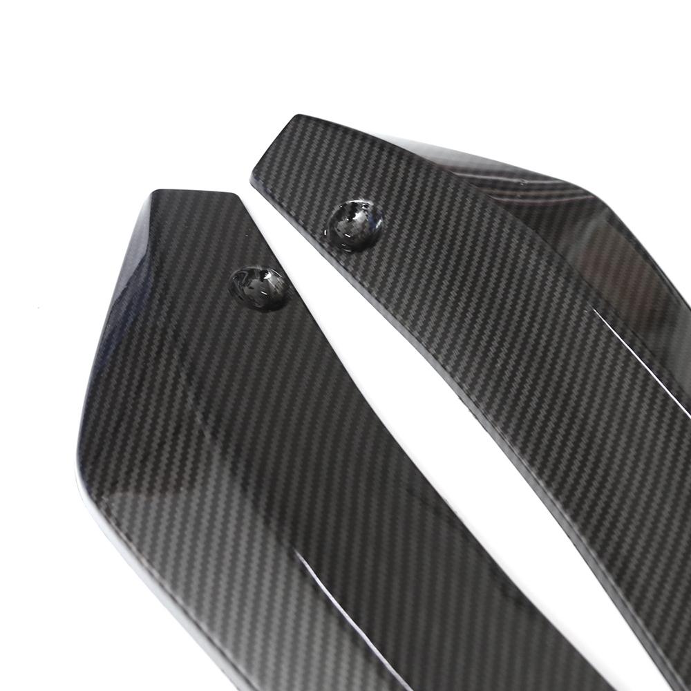 Rear Bumper Lip Splitter Universal Car Side Fender Fins Body Lip Spoiler Chin Skirt