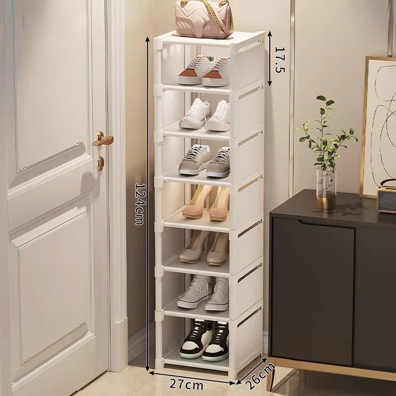 Shoe Rack Multi-layer Storage Rack Household Simple Door Entrance Indoor Dormitory Space Saving Small Apartment Shoe Cabinet