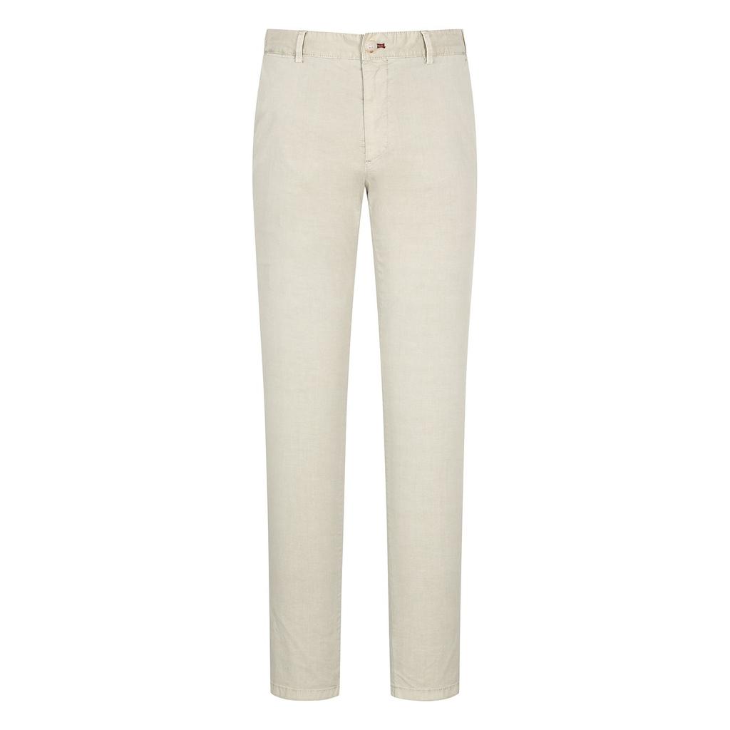 FERRAROMILANO Slim Fit Cotton Spandex Dyed Pants L/Beige (Am0Fbpc25251)