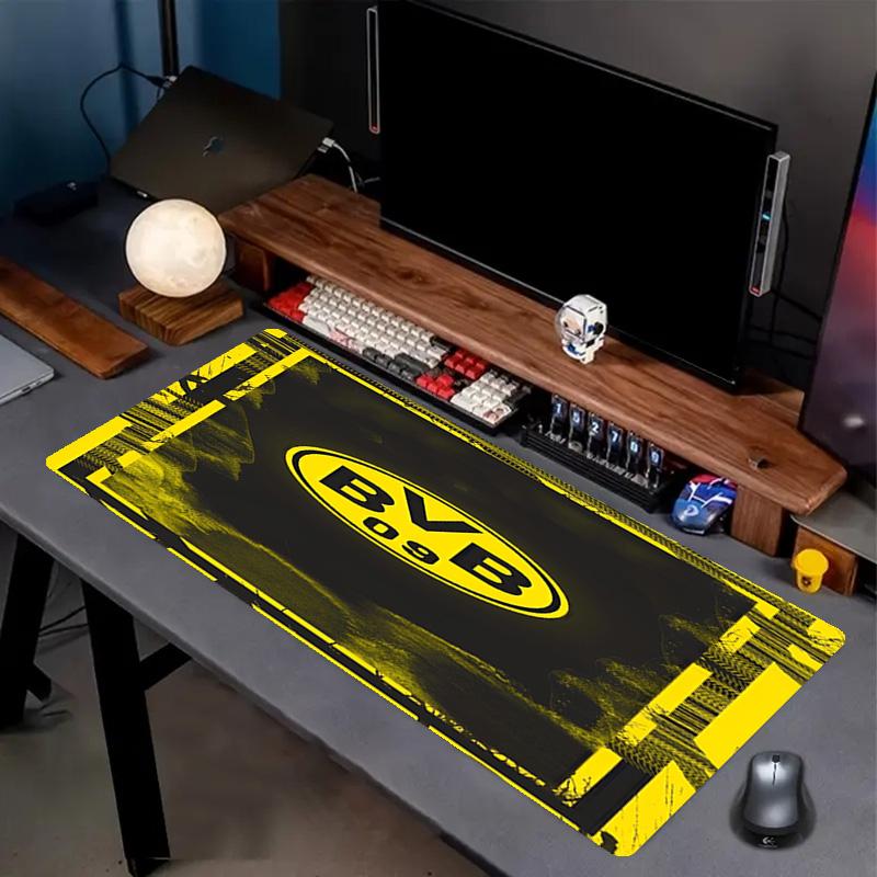 Borussia Dortmund Print Mouse Pad, Anti‑Slip Desktop Keyboard Mat, for PC Laptop Gaming Working Daily Use, Cool Festival Surprise Gift
