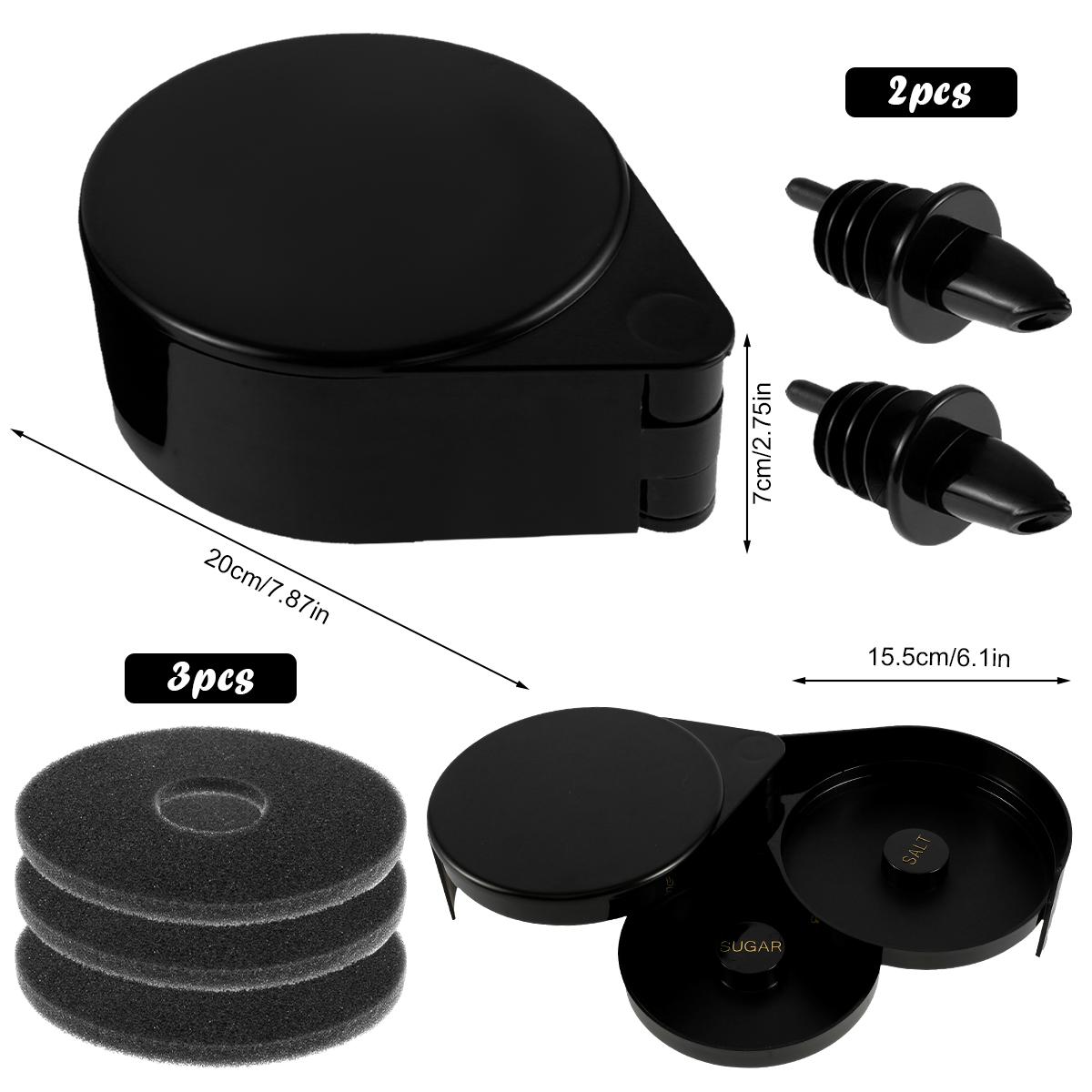 

Набор для ободка солей, 3-х уровневый складной барный набор для ободка бокалов для коктейлей, барменский инструмент для ободка бокалов для коктейлей «Маргарита»