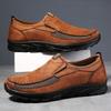 Fashion 2025 Men's Casual Shoes Men Handmade Retro Breathable Flat Loafers Moccasins Dress Comfortable Slip On Driving Shoes Zapatillas