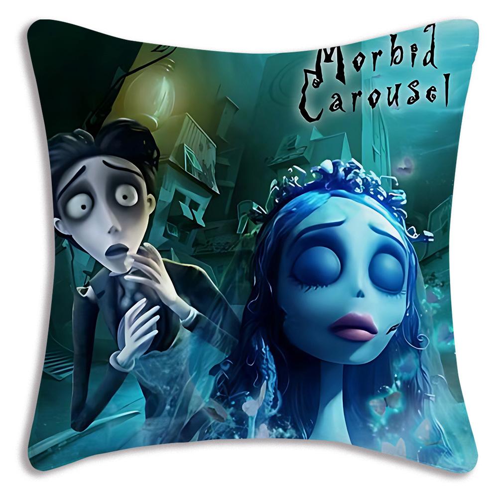 Cute Corpse For B-Bride Pillow Covers Cartoon Sofa Decorative Home Double-sided Printing Short Plush Cute Cushion Cover