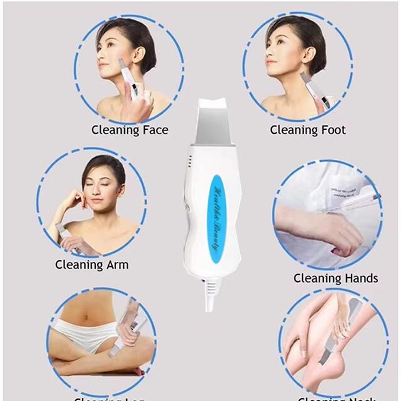 Face Acne Spots Removal Skin Scrubber Beauty Lifting Massager Face Cleaning Beauty Tool Facial Ultrasonic Cleaner