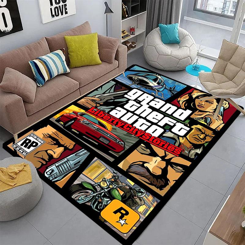 Grand Theft Auto Online: Covor de Aventură cu Octan Ridicat Potrivit pentru toate anotimpurile Decor Acasă Modă Cadouri de Crăciun Artă