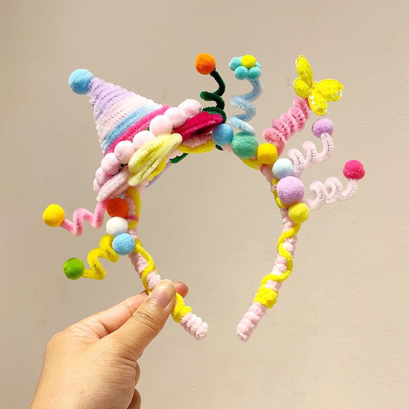 Handmade First Birthday Pipe Cleaner Hat: Cute Baby Photo Prop and Party Headwear Decoration
