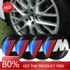 BYP1 2025 Hot 4pcs 56mm Car Badge Wheel Center Cover Stickers Hub Caps Decal For M M3 X5 X1 X3 E46 E90 E39 F10 F20 F30 G20 E60 E3