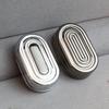 Three-Layer Metal Magnetic Push Slider  EDC Fingertip Spinner ADHD Anxiety Stress Relief Toys for Adult Children Gift