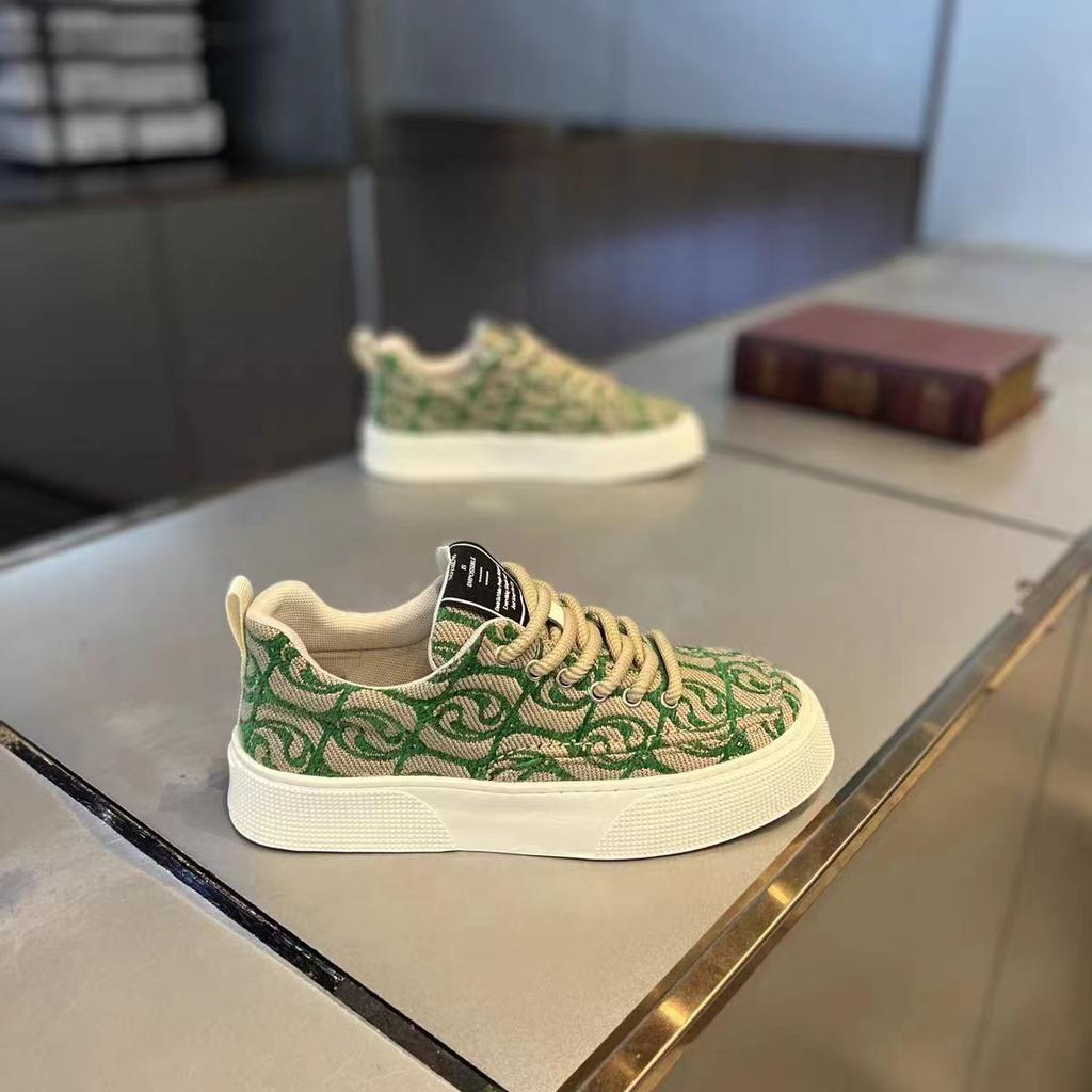 Men's Shoes Spring New Breathable Cloth Surface Casual Internet Celebrity Trend Versatile Men's Board Shoes Woven Canvas Shoes Men