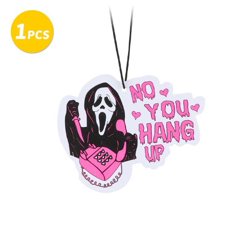 Car Air Fresheners - Pink Ghost Cute Car InteriorAccessories Hanging Scents Anime Freshener Automotive Room Decor