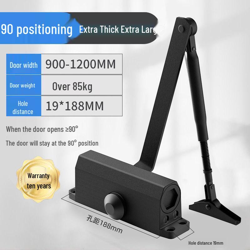 Hydraulic Silent Fire Door Closer - Push-Pull Main Door Buffer Unit