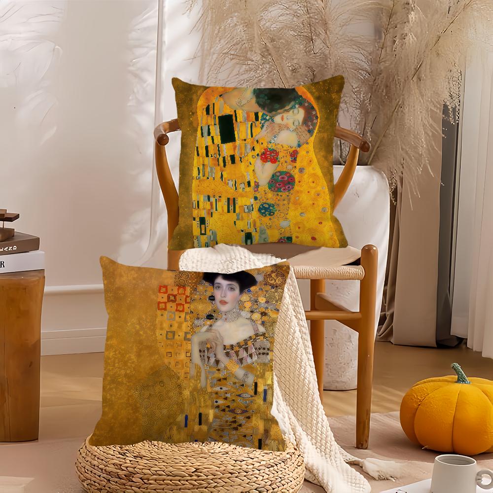 Federa Cuscino Il Bacio G-Gustav K-Klimt Adatta Per Camere da Letto Soggiorni Auto Decorazione Casa
