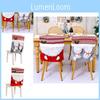 Festive Christmas Chair Covers With Long Mustached Red And Gray Designs For Holiday Decor