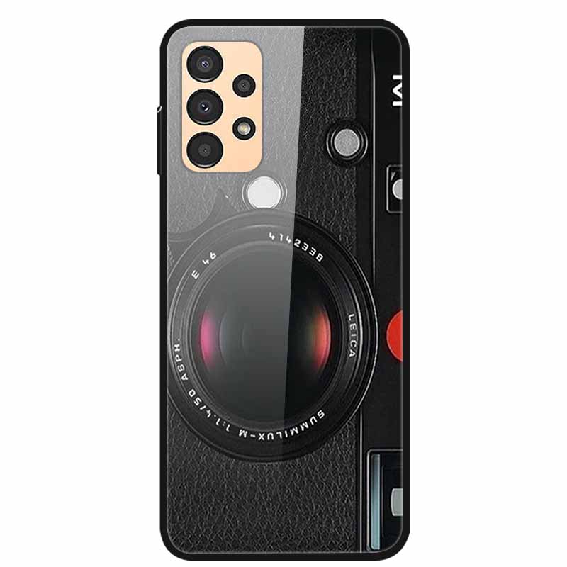 Funda para Samsung A53 5G 2022 Mármol Vidrio Templado Tapa Dura para Fundas de Teléfono Samsung Galaxy A33 A73 5G Protección Fundas