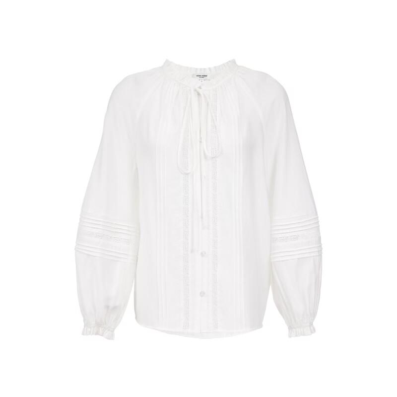 VEROMODA Lace Patchwork Lantern Sleeve Blouse