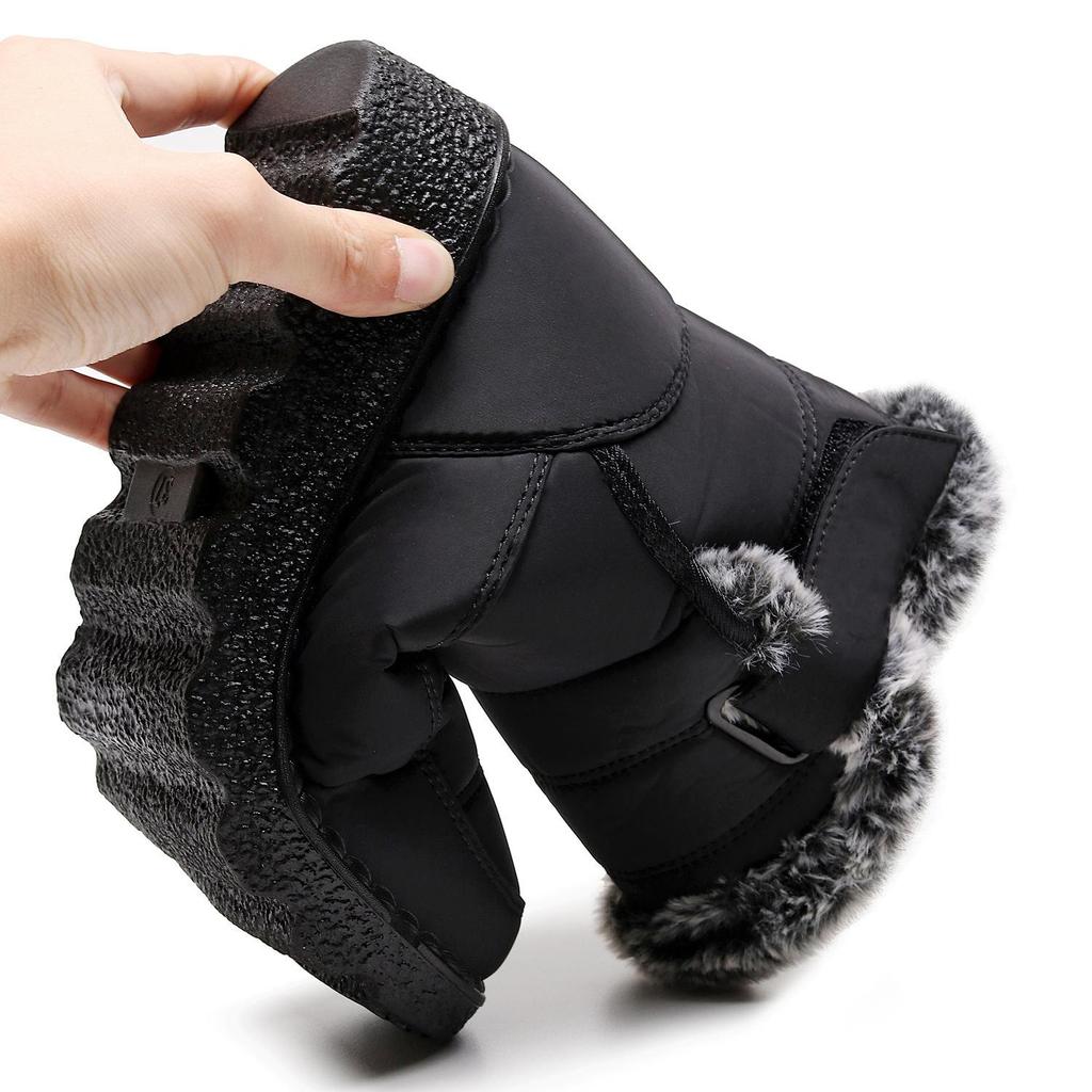 Waterproof Winter Boots for Women Plush Snow Boots Woman Platform Ankle Boots Warm Cotton  Shoes
