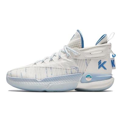 Detské KT9 Shock Absorbing Odolné Vysoké Basketbalové Topánky Detské Basketbalové Topánky Bielo Modré 312421130-2