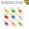 Swagell 18 Pcs Mini ANL Fuses, Plated ANL Fuse Pack (20A, 30A, 40A, 50A,