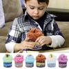 Argile Gelée Cristal Festive Dessin Animé, Slime Mousseux Nuage Coloré Pâte à Modeler, Artisanat Créatif Assemblage DIY Fait Main, Cadeau Présent Soulagement du Stress des Fêtes