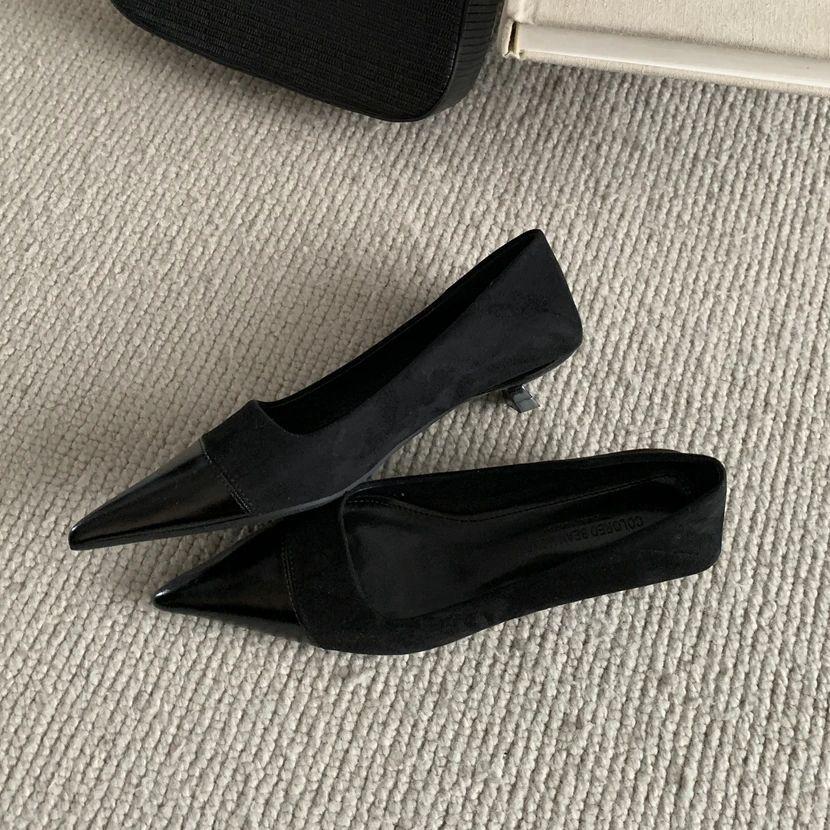 Fashion Bailamos 2025 Spring Pointed Toe Women Sexy Shallow Slip On Pumps Shoes Fashion Thin High Heel Ladies Elegant Dress Boat Shoes M